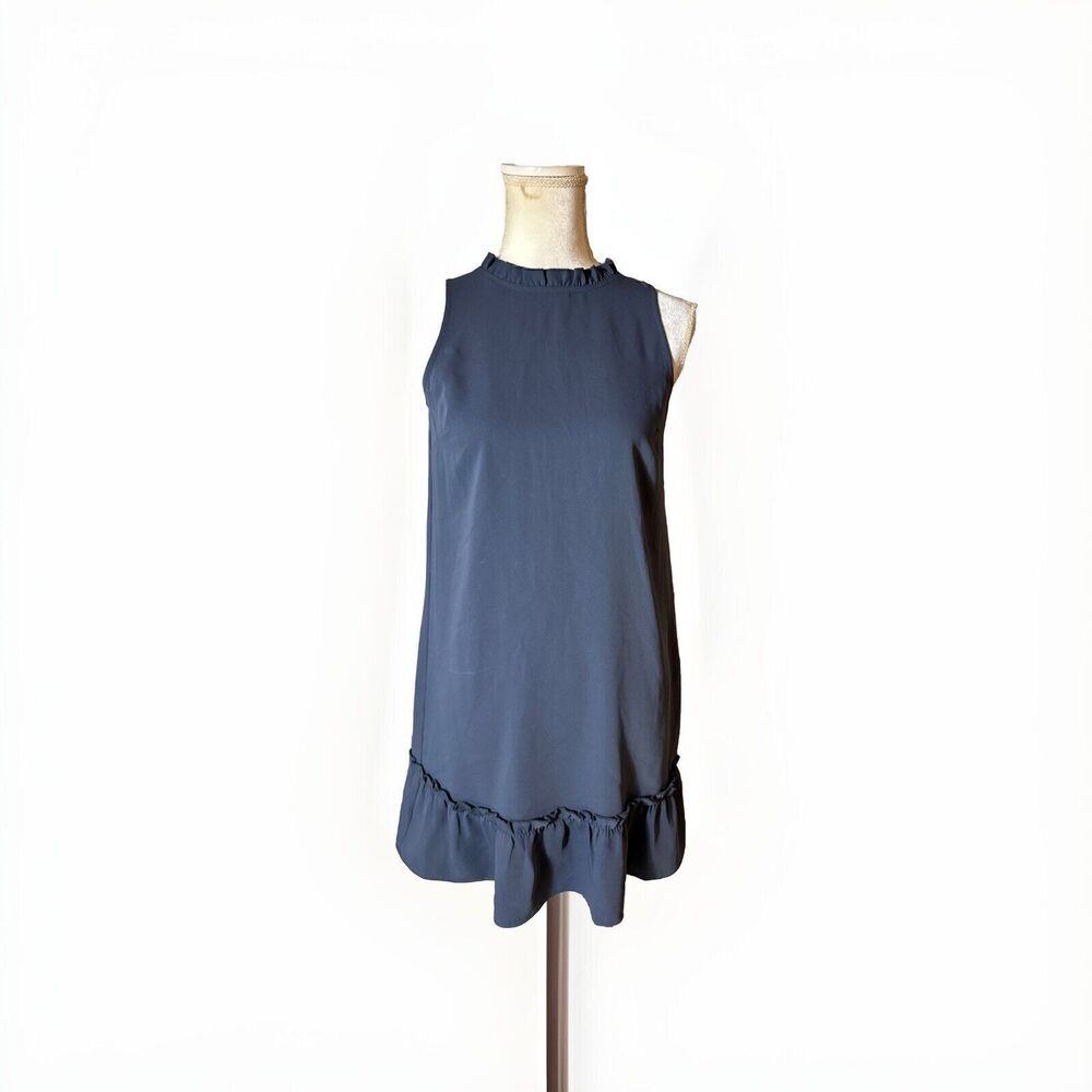 Ann Taylor Loft Blue Gray Sleeveless Dress, 2P